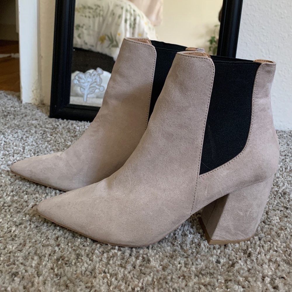 LuLu’s suede booties